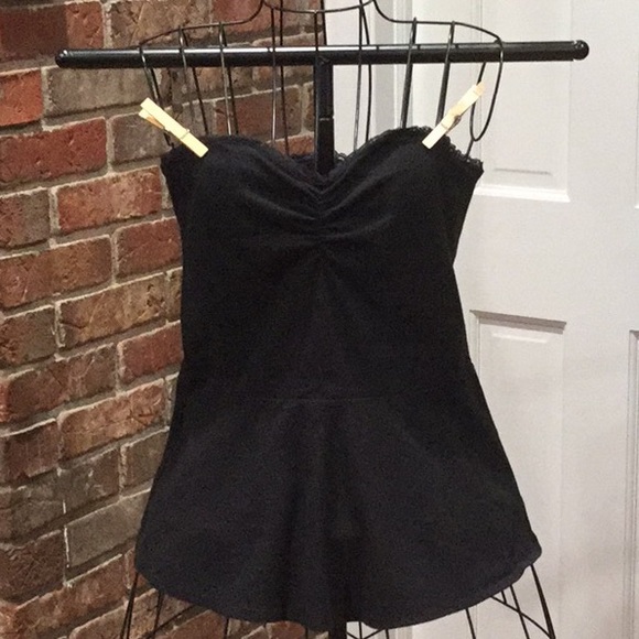 Aerie Tops - 🇺🇸Aerie Black knit strapless top